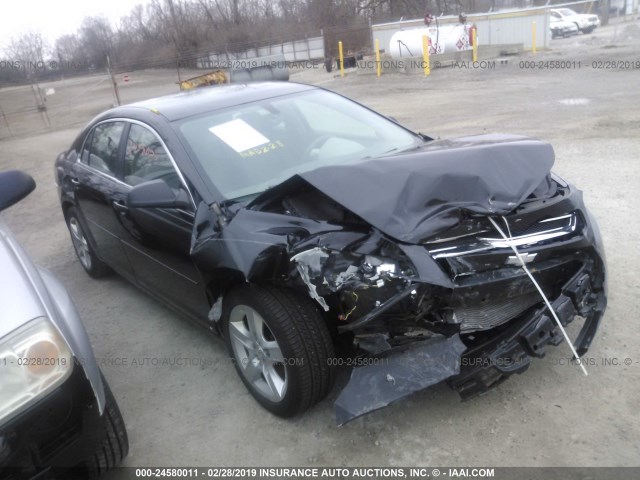 1G1ZG57B594264031 - 2009 CHEVROLET MALIBU LS BLACK photo 1