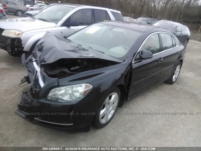 1G1ZG57B594264031 - 2009 CHEVROLET MALIBU LS BLACK photo 2