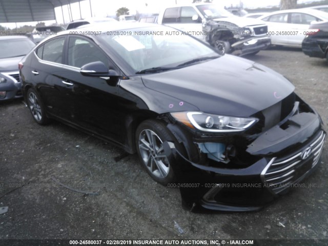 KMHD84LF5HU348636 - 2017 HYUNDAI ELANTRA SE/VALUE/LIMITED BLACK photo 1