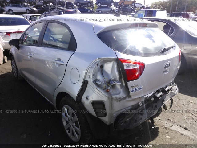 KNADN5A35C6010708 - 2012 KIA RIO EX/SX WHITE photo 3