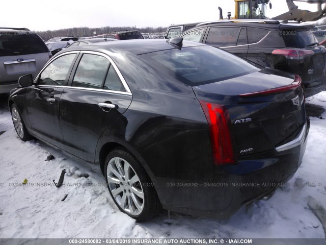 1G6AH5RX9H0189708 - 2017 CADILLAC ATS LUXURY Dark Blue photo 3