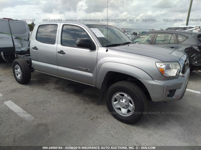 5TFJU4GN1FX067420 - 2015 TOYOTA TACOMA DOUBLE CAB PRERUNNER SILVER photo 1