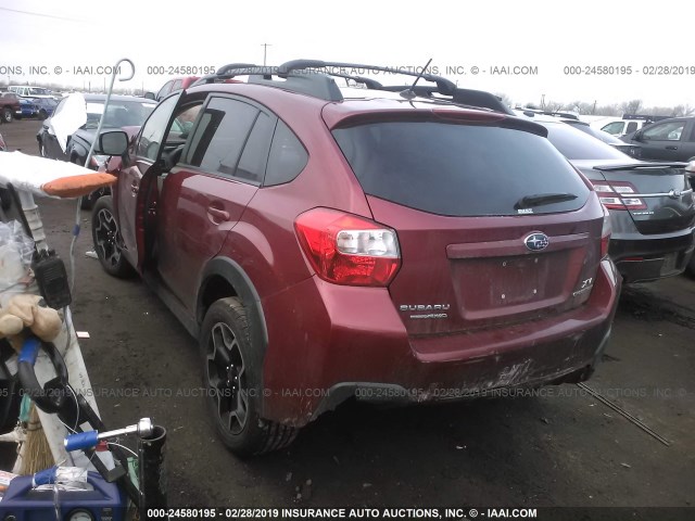 JF2GPACC0E8240438 - 2014 SUBARU XV CROSSTREK 2.0 PREMIUM MAROON photo 3