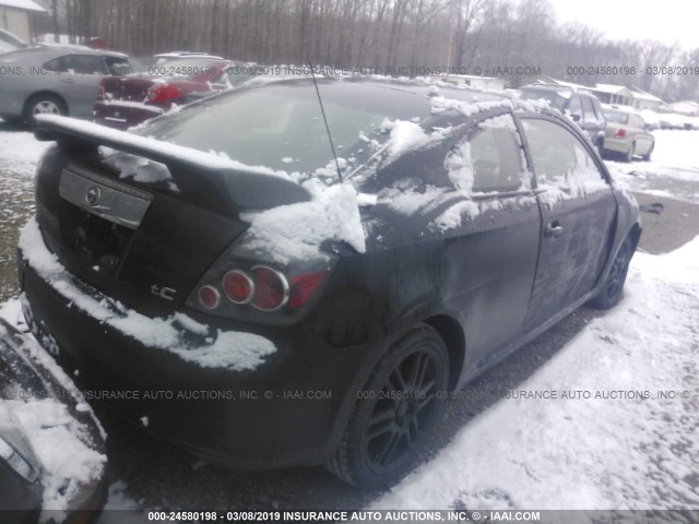 JTKDE177750042385 - 2005 TOYOTA SCION TC შავი ფოტო 4