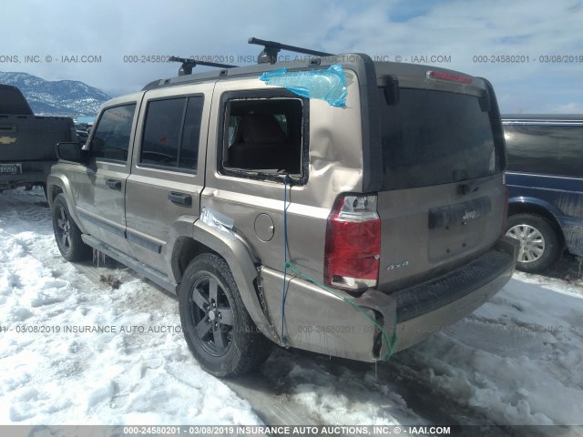 1J8HG48K66C263539 - 2006 JEEP COMMANDER 金色 照片 3