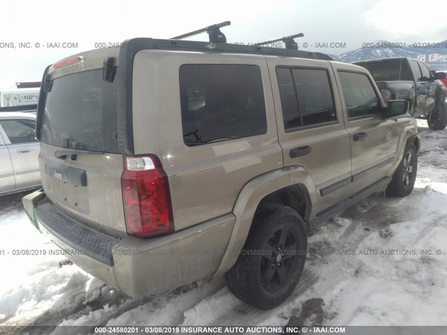 1J8HG48K66C263539 - 2006 JEEP COMMANDER 金色 照片 4