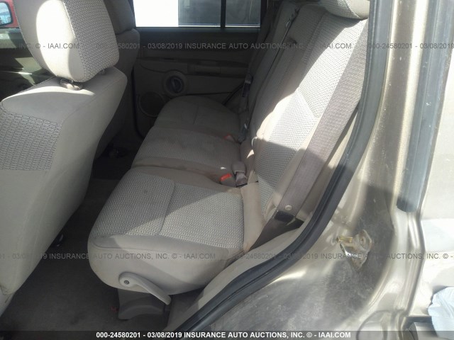 1J8HG48K66C263539 - 2006 JEEP COMMANDER 金色 照片 8