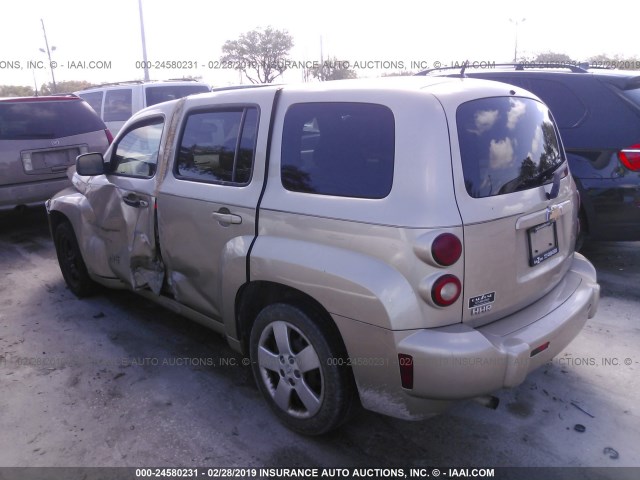 3GNDA13D58S641689 - 2008 CHEVROLET HHR LS Dorado foto 3