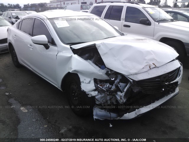 JM1GJ1U59F1224121 - 2015 MAZDA 6 SPORT WHITE photo 1