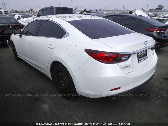 JM1GJ1U59F1224121 - 2015 MAZDA 6 SPORT WHITE photo 3