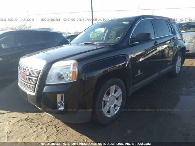 2GKALMEK4D6149557 - 2013 GMC TERRAIN SLE BLACK photo 2