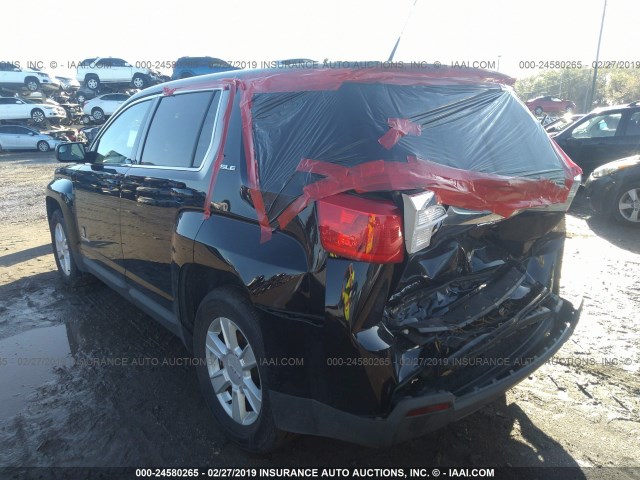 2GKALMEK4D6149557 - 2013 GMC TERRAIN SLE BLACK photo 3