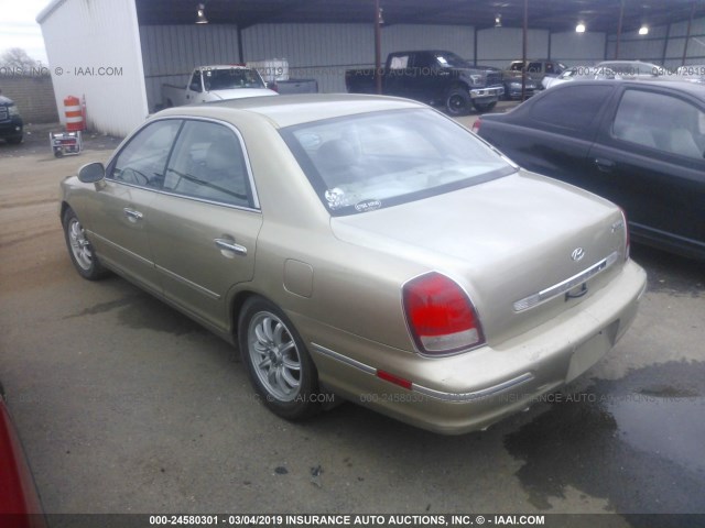 KMHFU45E92A212950 - 2002 HYUNDAI XG 350 GOLD photo 3