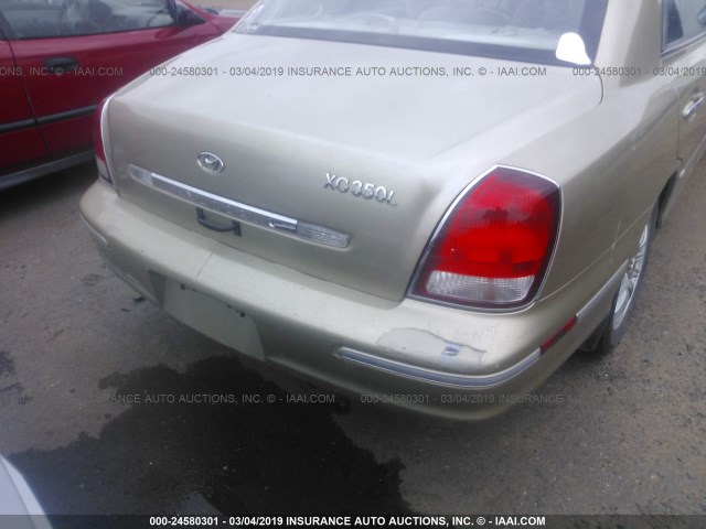 KMHFU45E92A212950 - 2002 HYUNDAI XG 350 GOLD photo 6