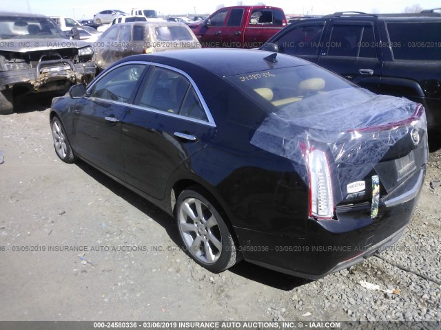 1G6AA5RA8E0135666 - 2014 CADILLAC ATS BLACK photo 3