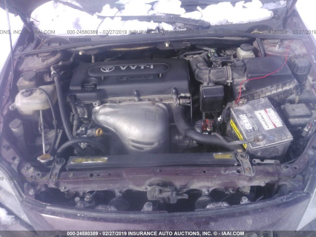 JTKDE177850044999 - 2005 TOYOTA SCION TC იასამნისფერი ფოტო 10