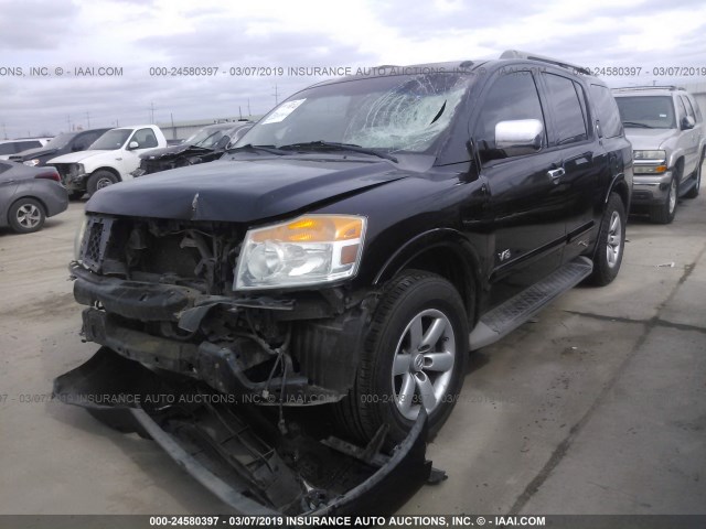 5N1AA08D19N603365 - 2009 NISSAN ARMADA SE/LE BLACK photo 2