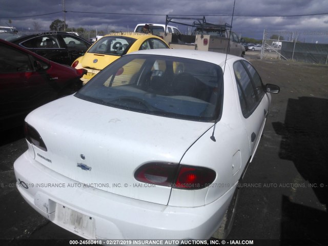 1G1JC5248Y7342798 - 2000 CHEVROLET CAVALIER WHITE photo 4