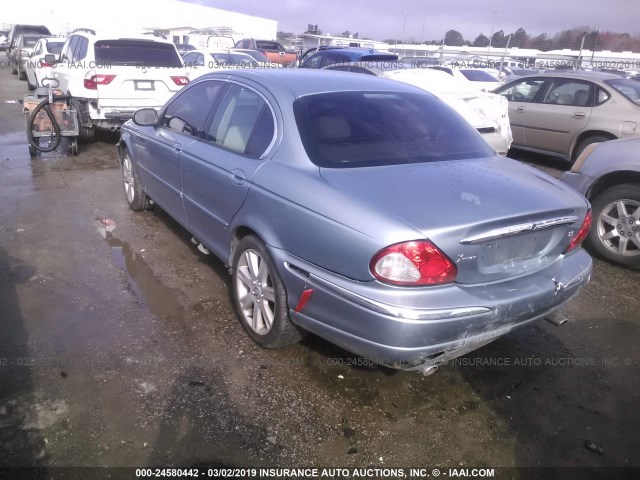 SAJEA51C43WD40279 - 2003 JAGUAR X-TYPE 3.0 BLUE photo 3