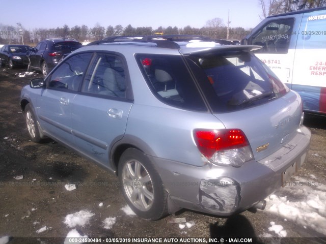 JF1GG68545H818794 - 2005 SUBARU IMPREZA OUTBACK SPORT/OUTBACK SPC Light Blue photo 3