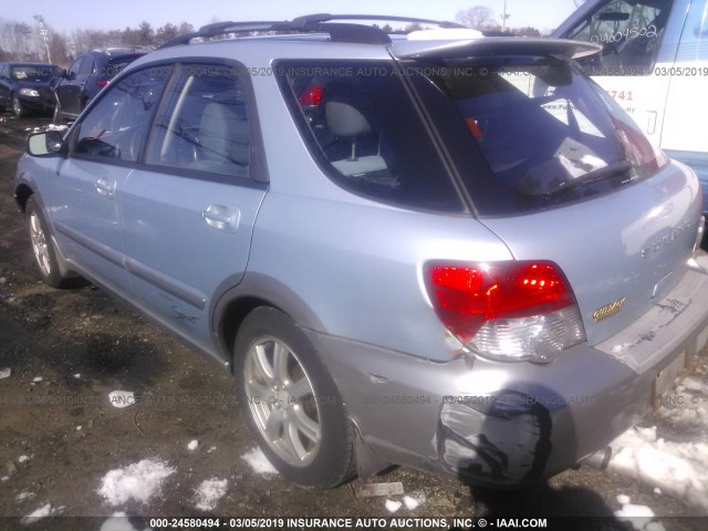 JF1GG68545H818794 - 2005 SUBARU IMPREZA OUTBACK SPORT/OUTBACK SPC Light Blue photo 6