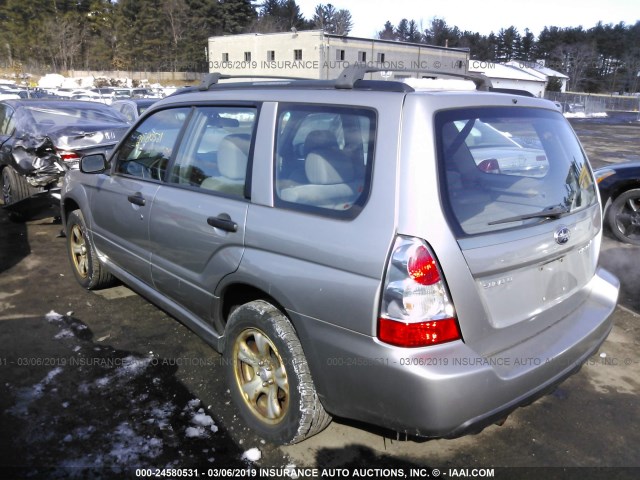 JF1SG63626H719659 - 2006 SUBARU FORESTER 2.5X SILVER photo 3