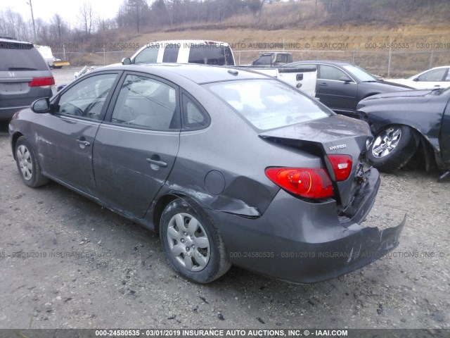 KMHDU46D29U608840 - 2009 HYUNDAI ELANTRA GLS/SE GRAY photo 3