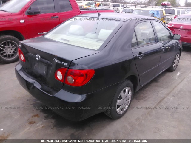 JTDBR32EX70101307 - 2007 TOYOTA COROLLA CE/LE/S BLACK photo 4