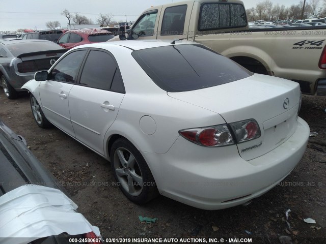 1YVHP80D265M34684 - 2006 MAZDA 6 S WHITE photo 3