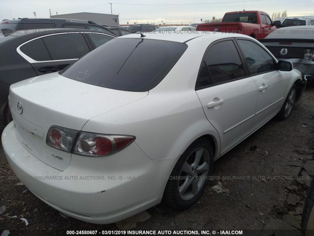 1YVHP80D265M34684 - 2006 MAZDA 6 S WHITE photo 4