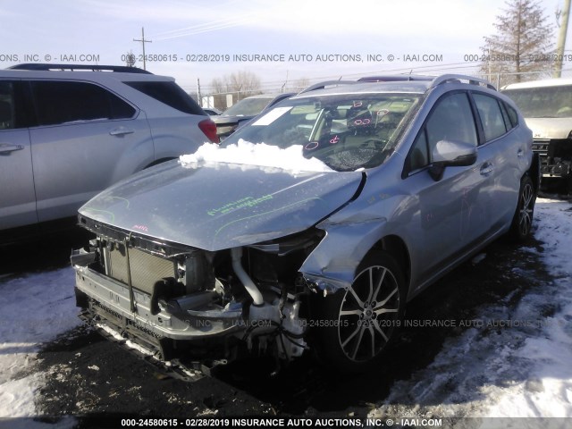 4S3GTAU61H3739401 - 2017 SUBARU IMPREZA LIMITED SILVER photo 2