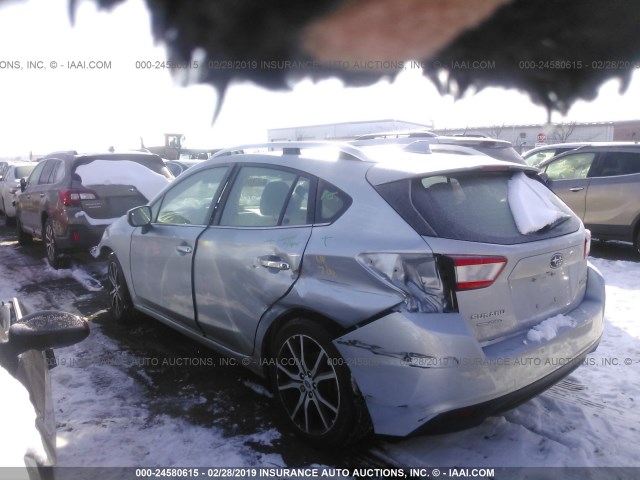 4S3GTAU61H3739401 - 2017 SUBARU IMPREZA LIMITED SILVER photo 3