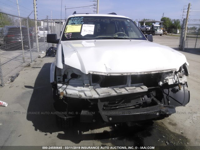 1FMEU6DE0AUA39471 - 2010 FORD EXPLORER XLT WHITE photo 6