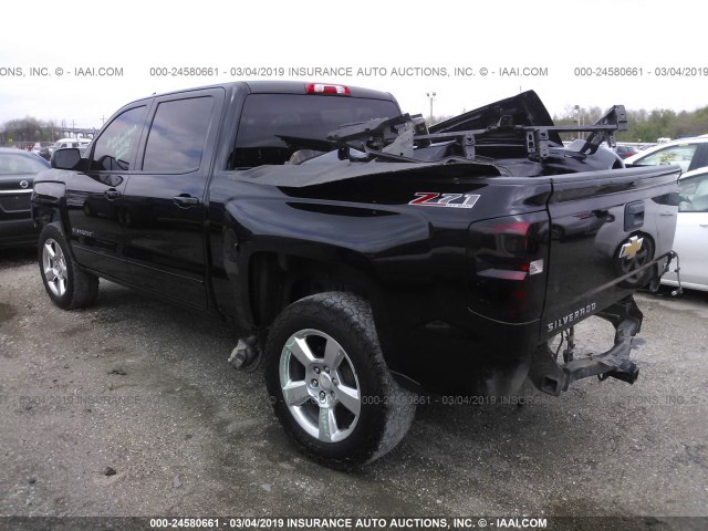 3GCUKREC4GG308149 - 2016 CHEVROLET SILVERADO K1500 LT BLACK photo 3