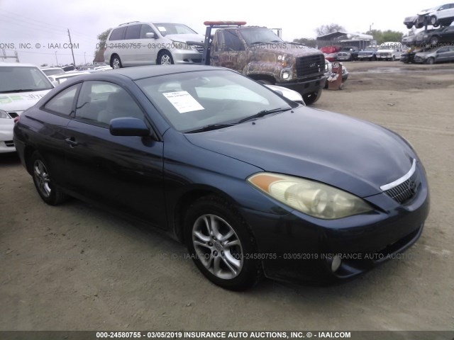 4T1CE38P76U745214 - 2006 TOYOTA CAMRY SOLARA SE/SLE BLUE photo 1