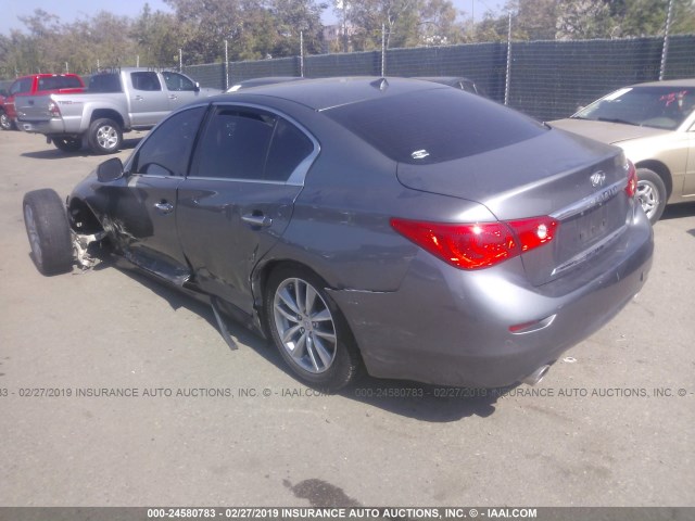 JN1CV7AP8HM642234 - 2017 INFINITI Q50 PREMIUM GRAY photo 3