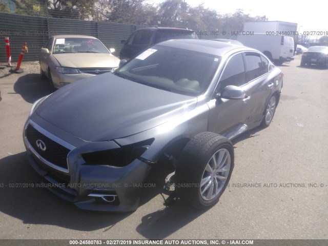 JN1CV7AP8HM642234 - 2017 INFINITI Q50 PREMIUM GRAY photo 6