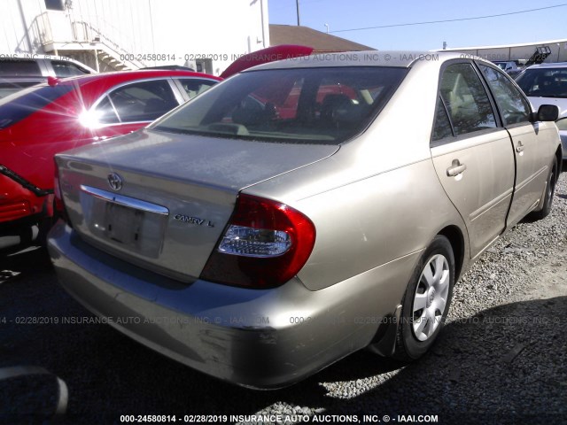 4T1BE32K64U804386 - 2004 TOYOTA CAMRY LE/XLE/SE BROWN photo 4