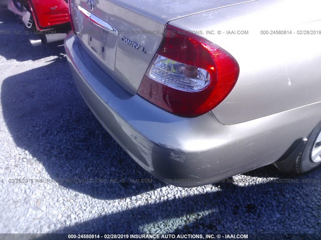 4T1BE32K64U804386 - 2004 TOYOTA CAMRY LE/XLE/SE BROWN photo 6