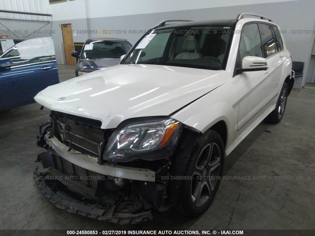 WDCGG0EB7FG418005 - 2015 MERCEDES-BENZ GLK 250 BLUETEC WHITE photo 2