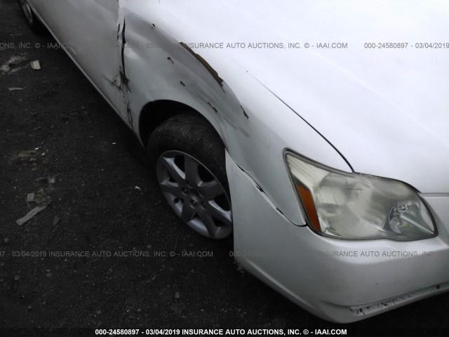 4T1BK36B66U110206 - 2006 TOYOTA AVALON XL/XLS/TOURING/LIMITED WHITE photo 6