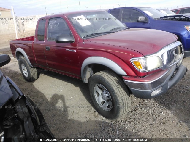 5TESM92N71Z795124 - 2001 TOYOTA TACOMA XTRACAB PRERUNNER RED photo 1