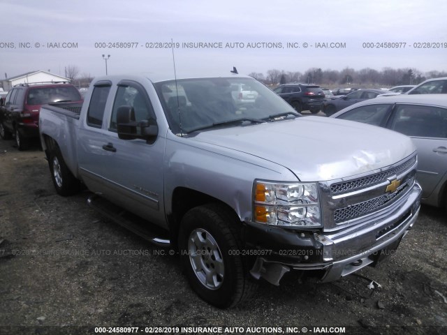 1GCRKSE73CZ272142 - 2012 CHEVROLET SILVERADO K1500 LT SILVER photo 1