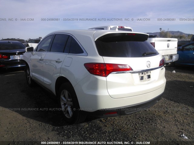 5J8TB3H57EL008824 - 2014 ACURA RDX TECHNOLOGY WHITE photo 3