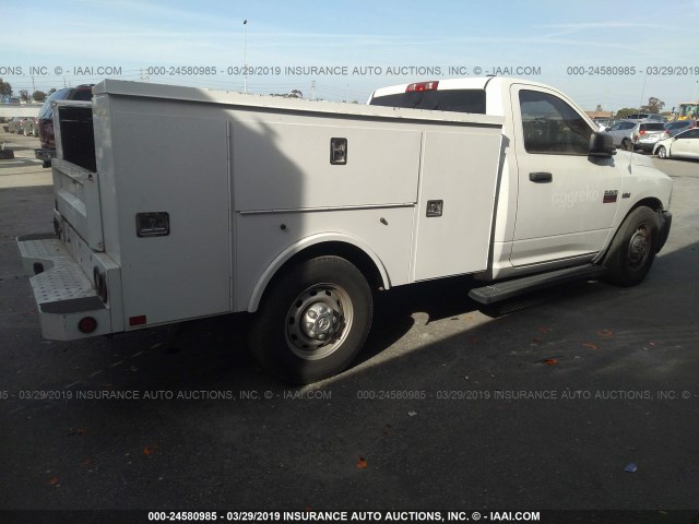 3C7WD4AT1CG303547 - 2012 DODGE RAM 2500 ST WHITE photo 4