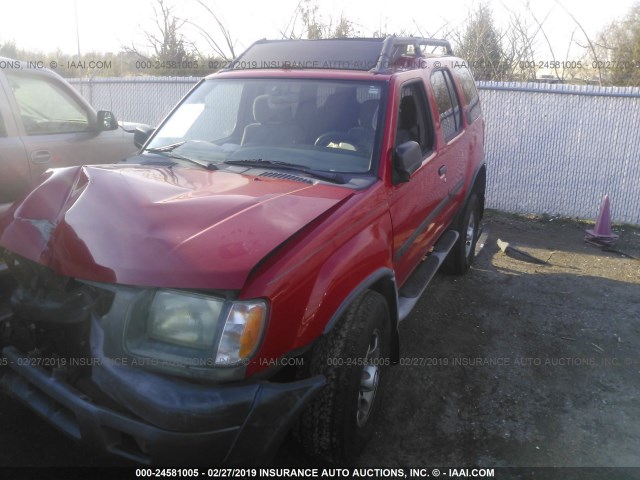 5N1ED28TXYC561428 - 2000 NISSAN XTERRA XE/SE RED photo 2