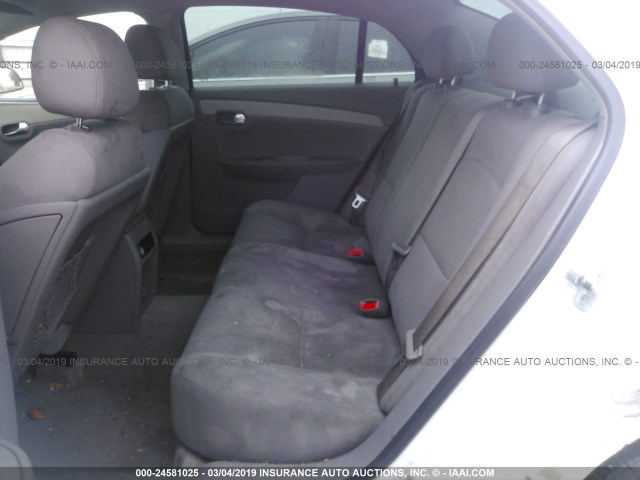 1G1ZG57B494106117 - 2009 CHEVROLET MALIBU LS WHITE photo 8