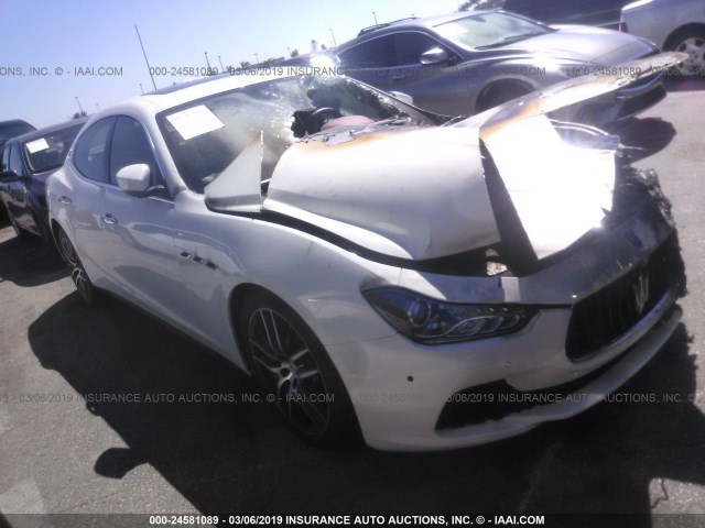 ZAM57RSA5H1224135 - 2017 MASERATI GHIBLI S WHITE photo 1