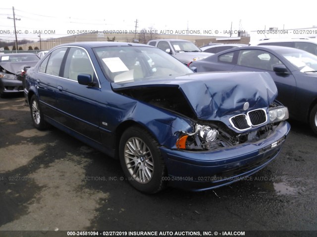 WBADT634X1CF10625 - 2001 BMW 530 I AUTOMATIC BLUE photo 1