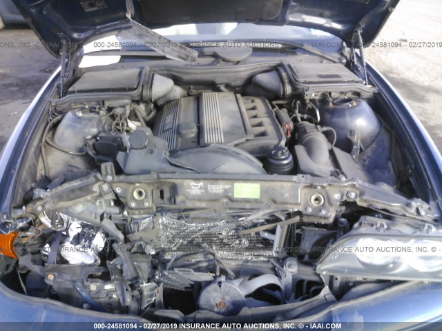 WBADT634X1CF10625 - 2001 BMW 530 I AUTOMATIC BLUE photo 10